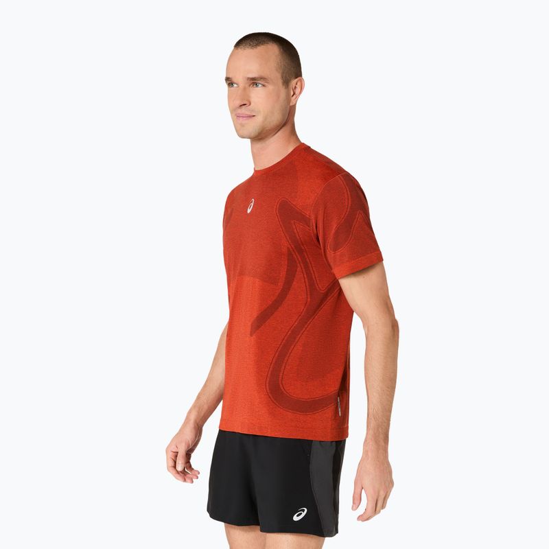 Мъжка тениска за бягане ASICS Road Seamless Top singed red 4