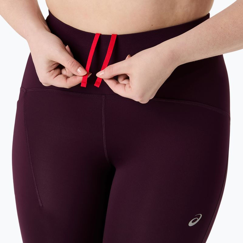 Дамски клин за бягане ASICS Road High Waist Tight dark aubergine 6