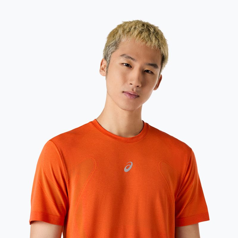 Мъжка тениска за бягане ASICS Road Seamless Top energy orange 4