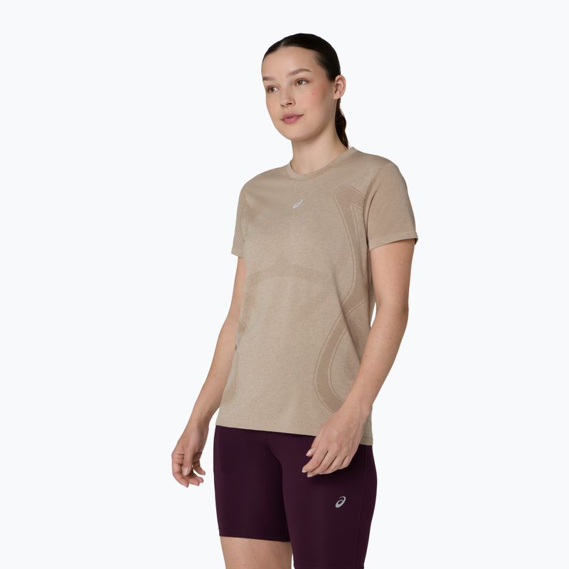 Дамска тениска за бягане Asics Road Seamless Ss Top greige 4