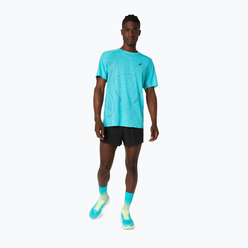 Мъжка тениска за бягане ASICS Metarun Top energy aqua 2