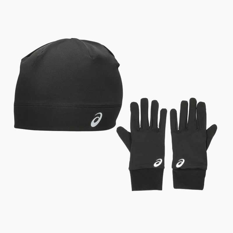 Шапка + ръкавици ASICS Winter Pack performance black