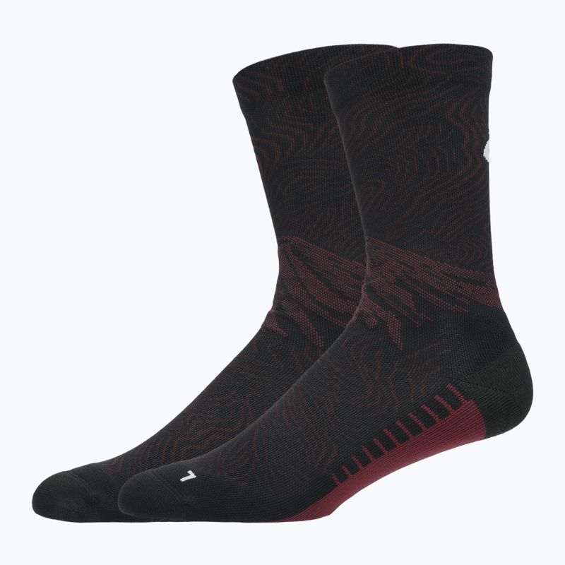 Чорапи ASICS Fujitrail Graphic Crew dark aubergine/black 2