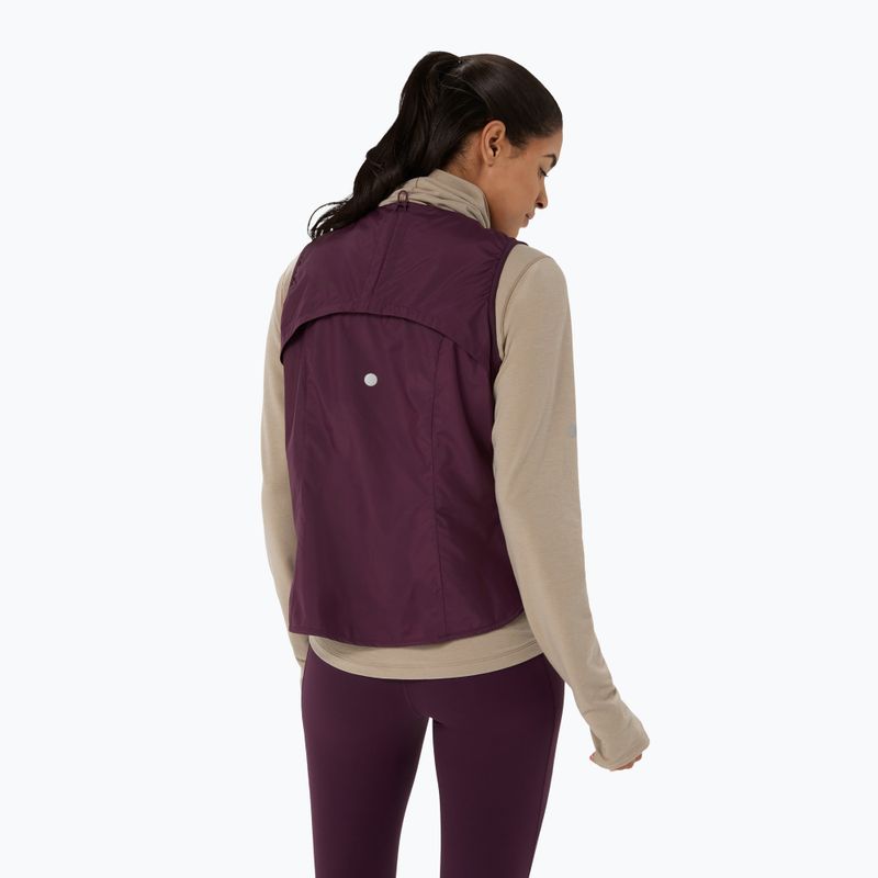Дамски елек за бягане Asics Nagino Run Padded Gilet dark aubergine 3