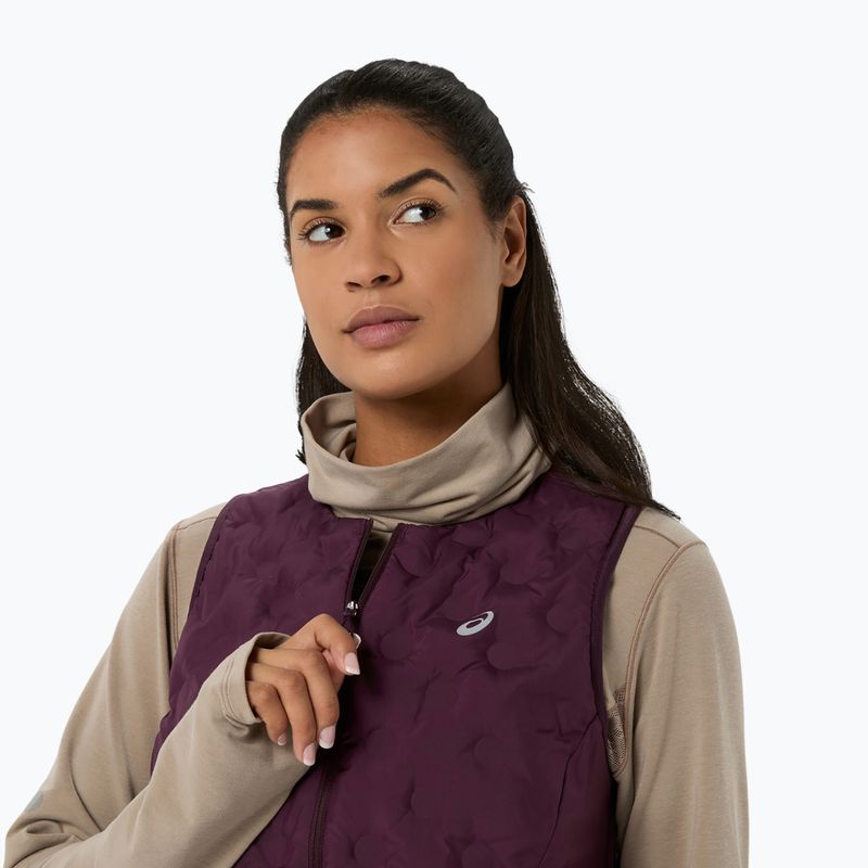 Дамски елек за бягане Asics Nagino Run Padded Gilet dark aubergine 5