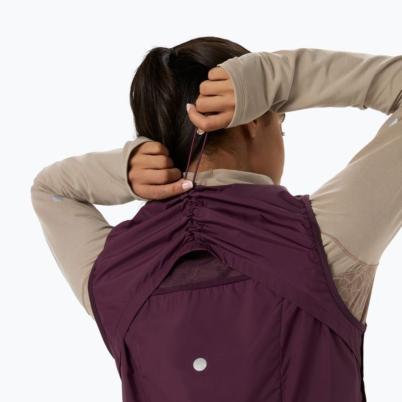 Дамски елек за бягане Asics Nagino Run Padded Gilet dark aubergine 6