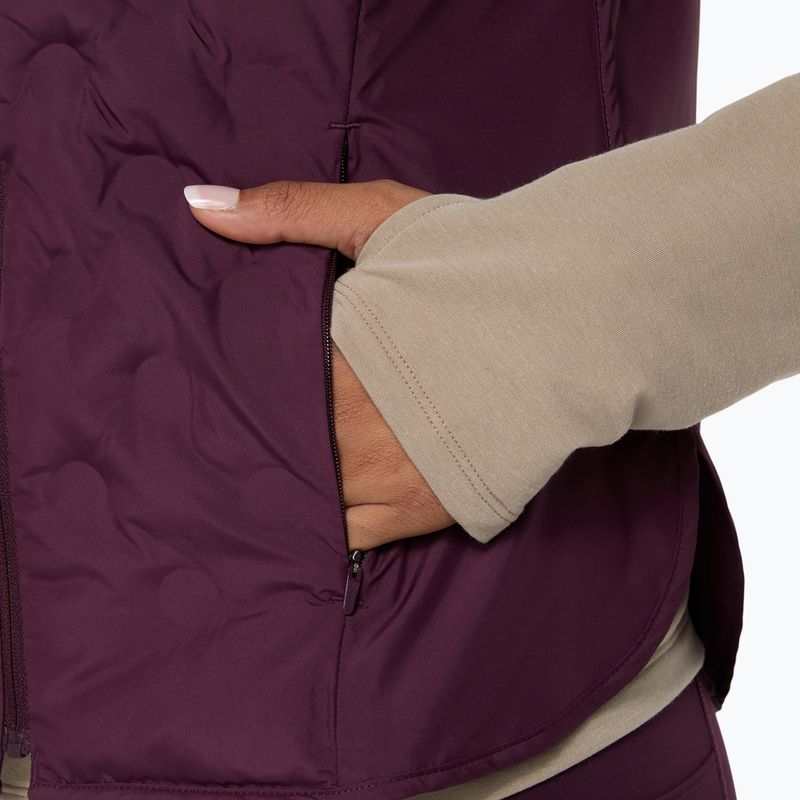Дамски елек за бягане Asics Nagino Run Padded Gilet dark aubergine 7