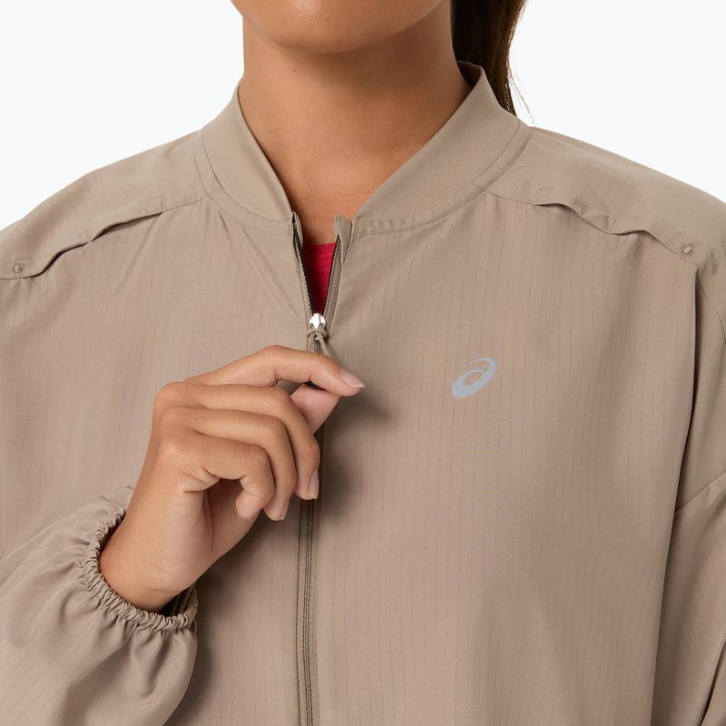 Дамско яке за бягане ASICS Nagino Run Adjustable Jacket greige 5