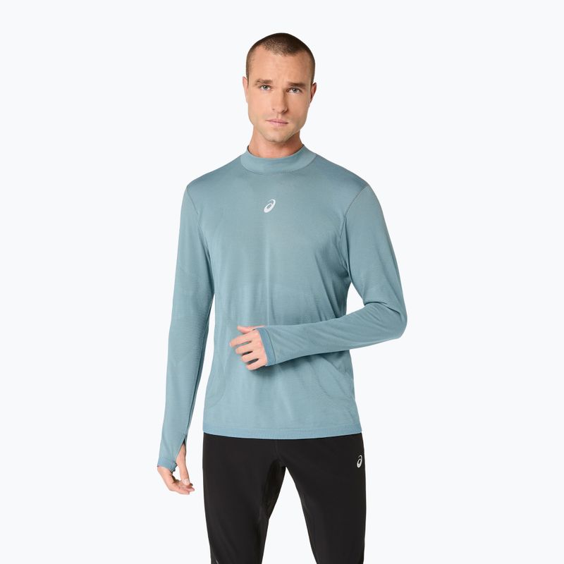 Мъжки термоактивен суитшърт ASICS Road Winter Seamless Top foggy teal