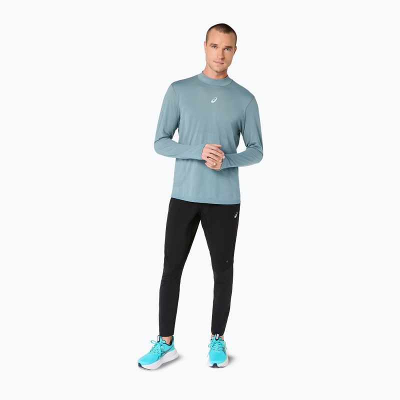Мъжки термоактивен суитшърт ASICS Road Winter Seamless Top foggy teal 2