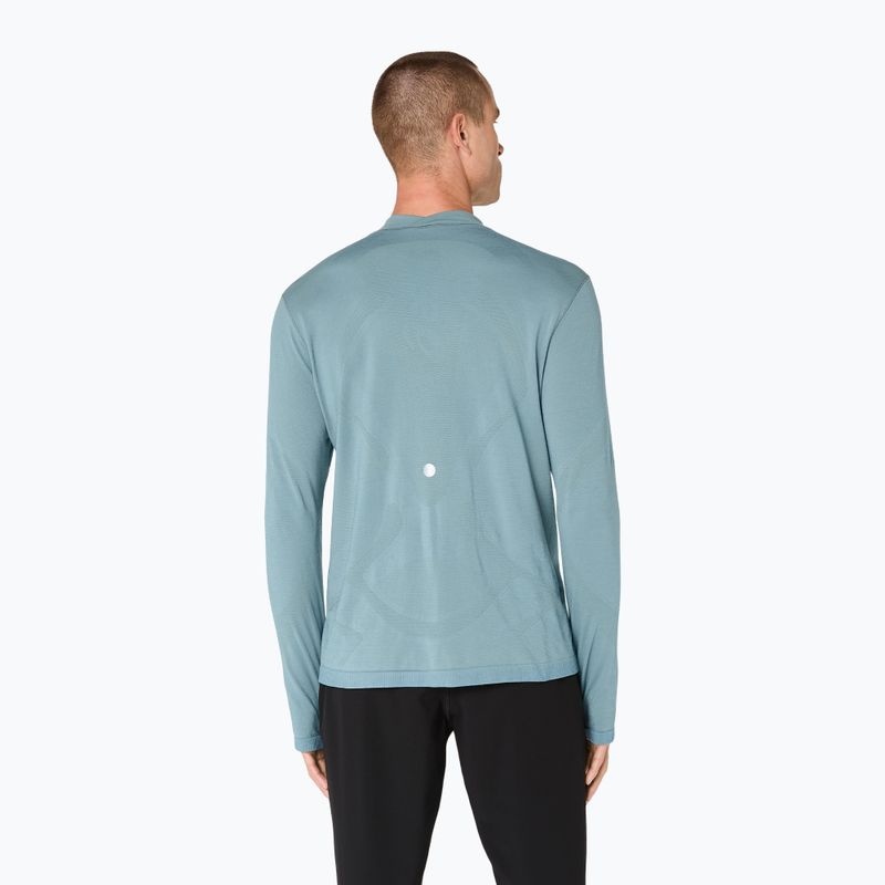 Мъжки термоактивен суитшърт ASICS Road Winter Seamless Top foggy teal 4