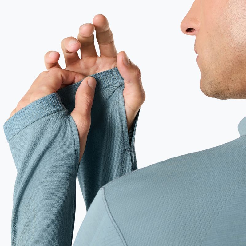 Мъжки термоактивен суитшърт ASICS Road Winter Seamless Top foggy teal 7