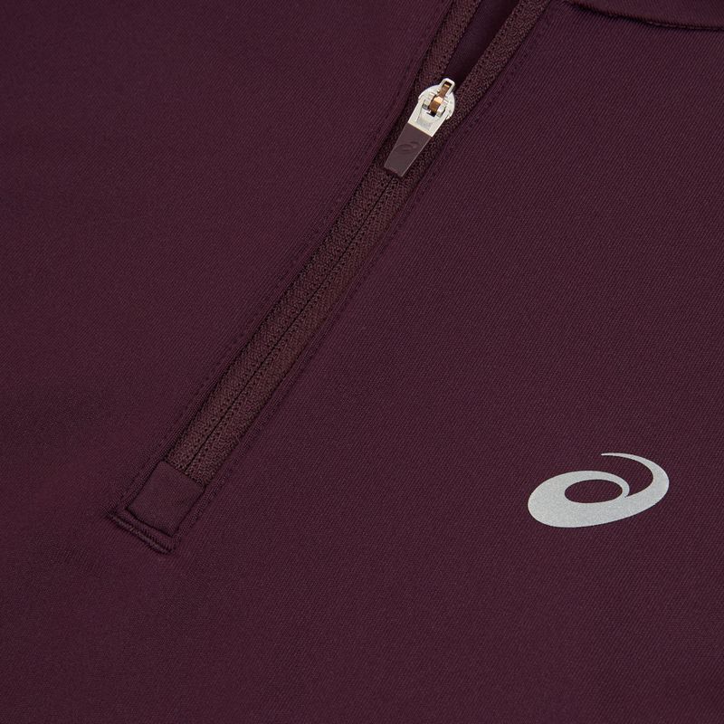 Дамска блуза за бягане с дълъг ръкав ASICS Core 1/2 Zip Winter Top dark aubergine 3