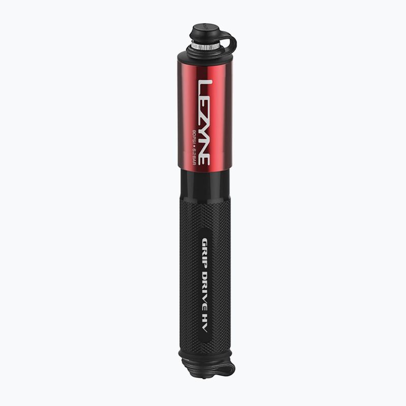 Велосипедна помпа Lezyne Grip Drive HV S ABS FLEX 90psi червена