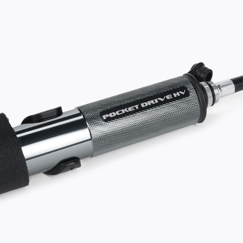 Lezyne Pocket Drive Hv Abs Flex Hose велосипедна помпа черна LZN-1-MP-PKDRHV-V119 3