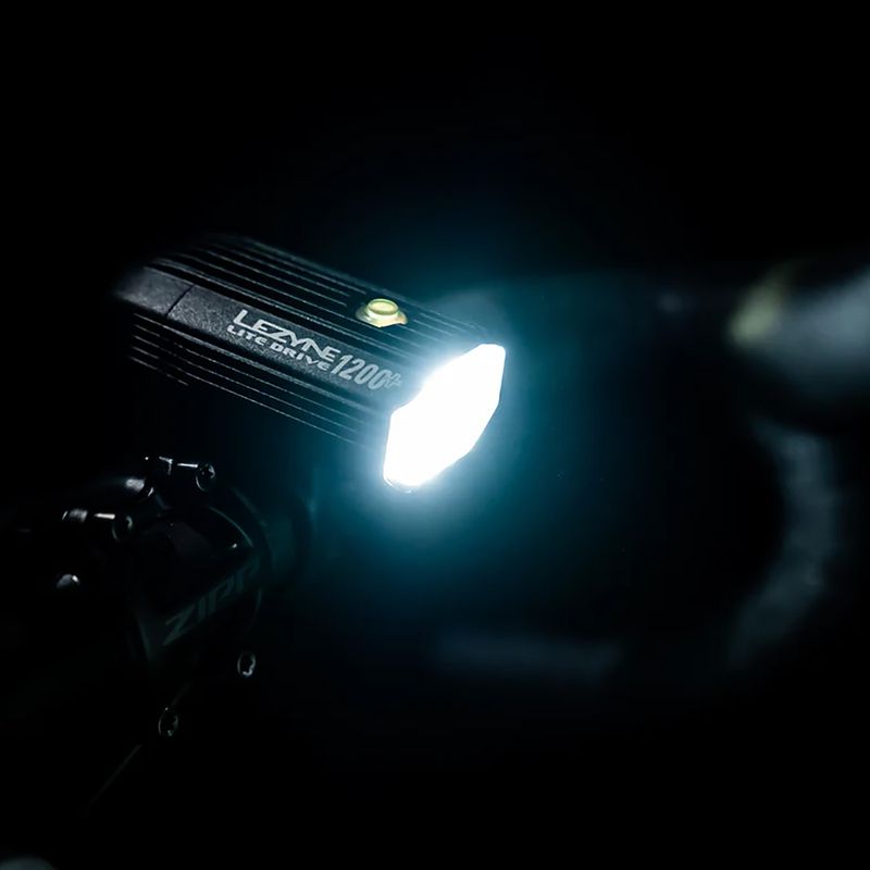 Преден велосипеден фар Lezyne Lite Drive 1200+ Front satin black 8