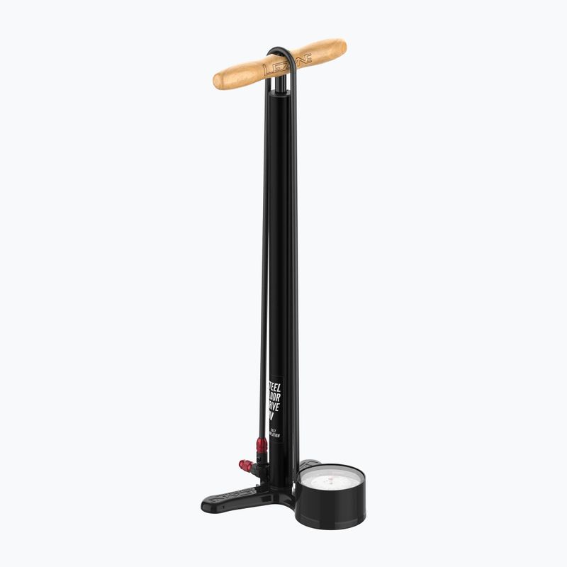 Lezyne Steel HV Floor Drive 3.5 100psi плоска черна помпа за велосипед