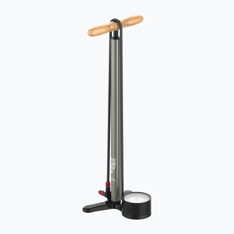 Lezyne Steel HV Floor Drive 3.5 100psi плоска черна помпа за велосипед 2