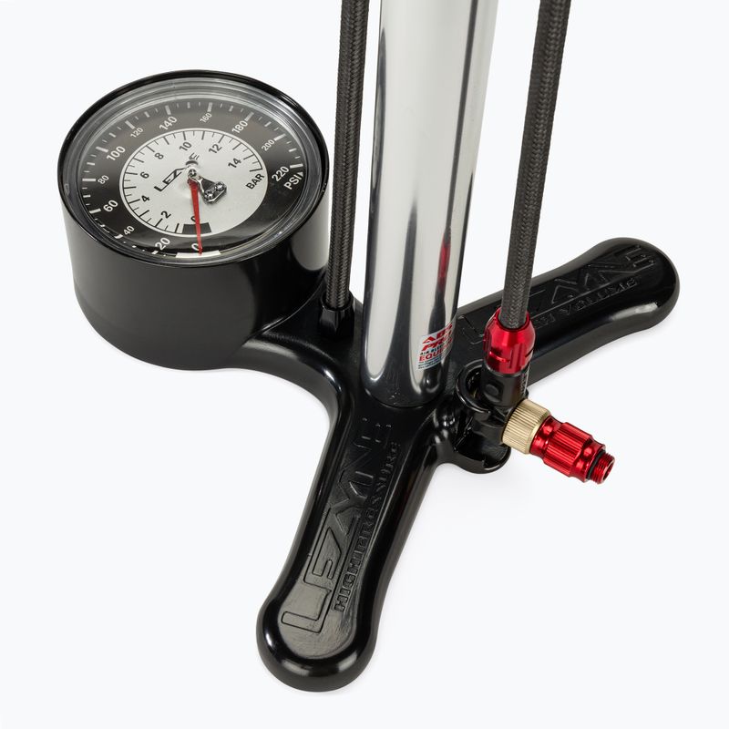 Велосипедна помпа Lezyne CNC Floor Drive 3,5 silver gloss 2