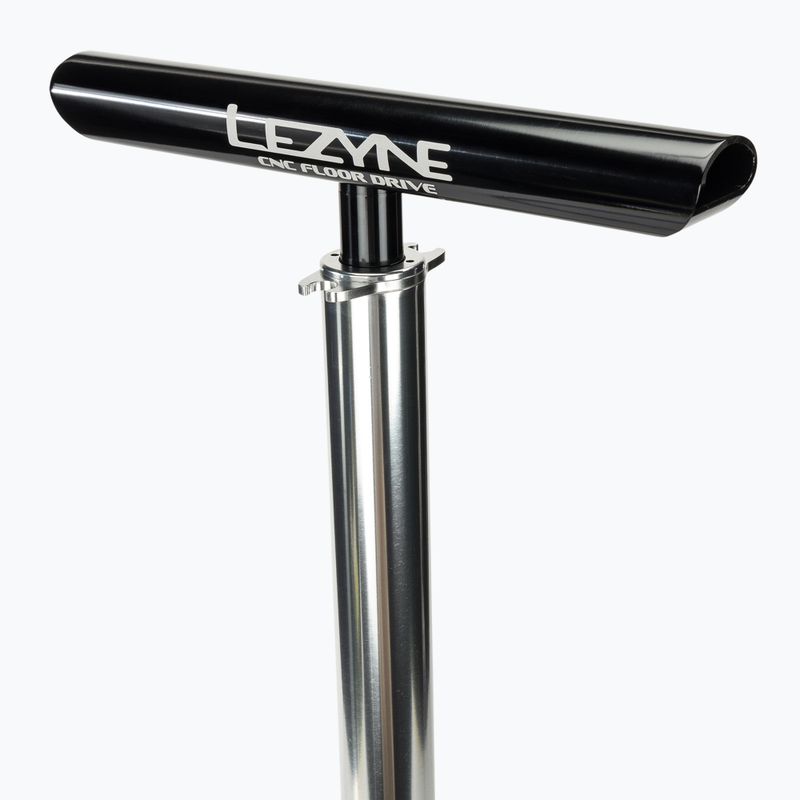 Велосипедна помпа Lezyne CNC Floor Drive 3,5 silver gloss 3