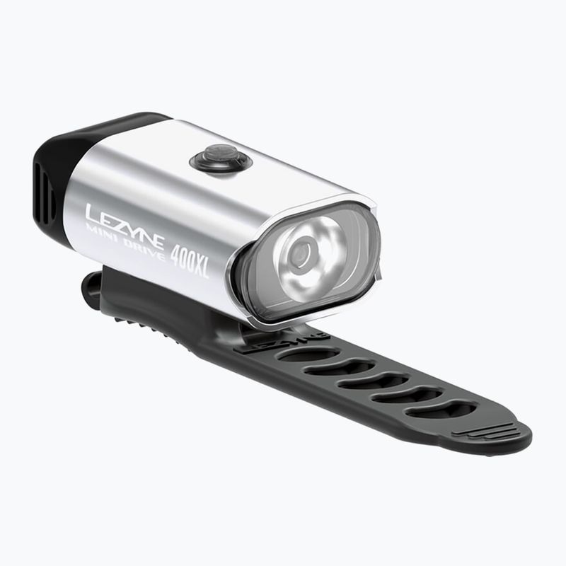 Преден фар за велосипед Lezyne Mini Drive 400XL Front gloss silver