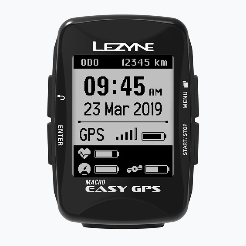 Километраж/велокомпютър за велосипед Lezyne Macro Easy GPS black 2