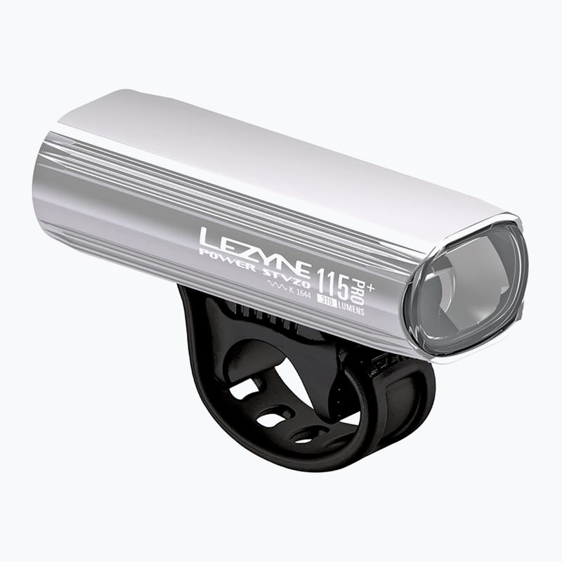 Преден фар за велосипед Lezyne Power Stvzo Pro 115 silver gloss