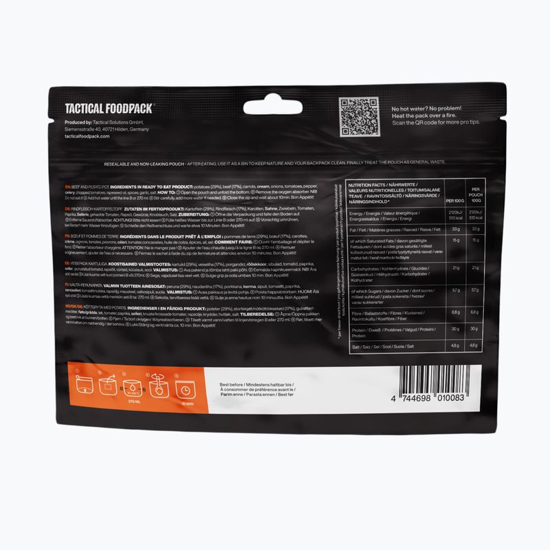 Замразена храна Tactical Foodpack Говеждо месо с картофи 100 g 3