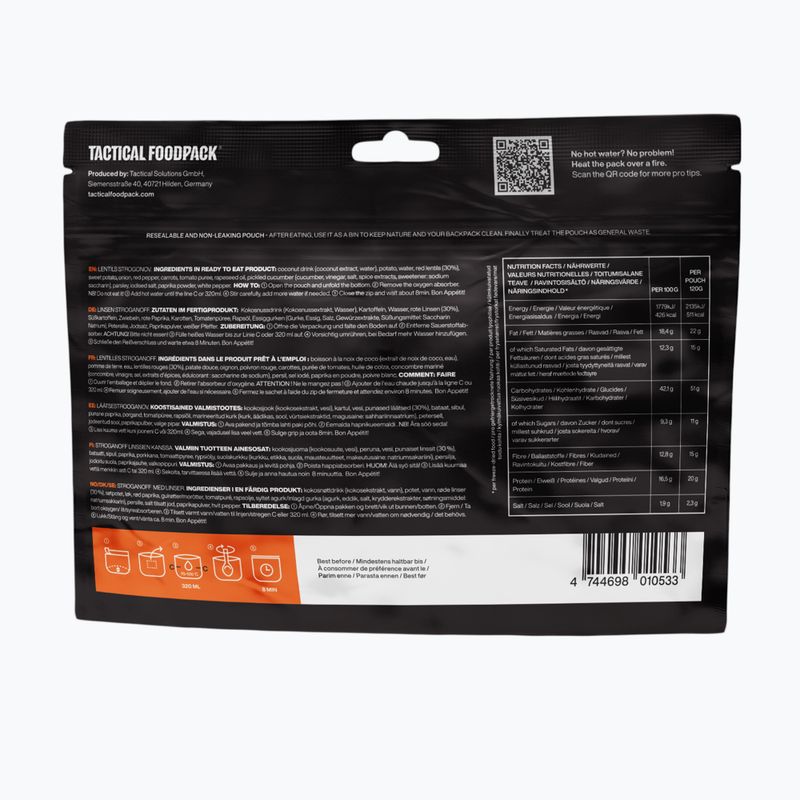 Лиофилизирана храна Tactical Foodpack Леща Strogonoff Vege 120 g 3