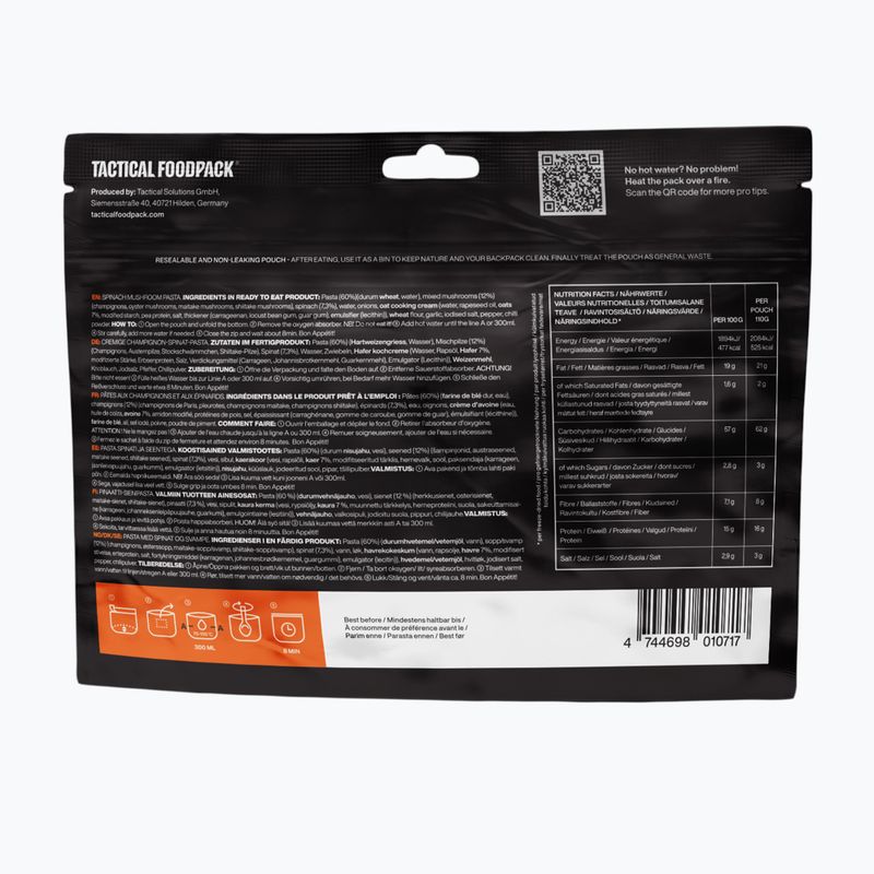 Замразена храна Tactical Foodpack Спанак и гъби Vege 110 g 3