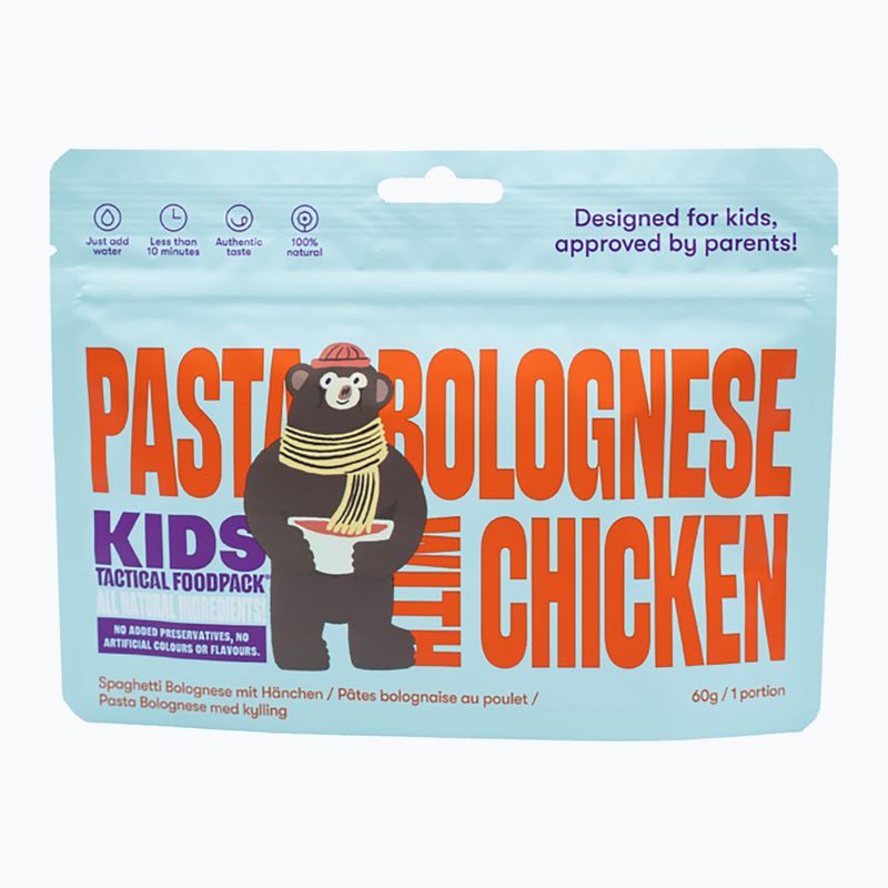 Замразена храна Tactical Foodpack Kids Паста Болонезе с пилешко месо 200 г