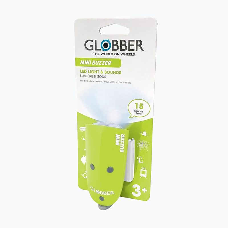 Лампа с клаксон Globber Mini Buzzer lime green 2