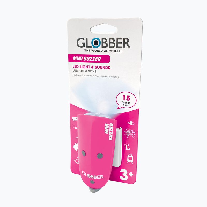 Лампа с клаксон Globber Mini Buzzer deep pink 2