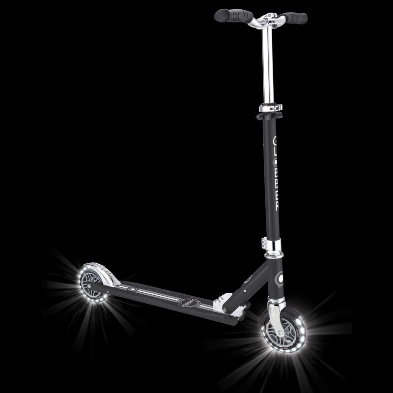Детски градски скутер Globber Flow Element Lights black 11