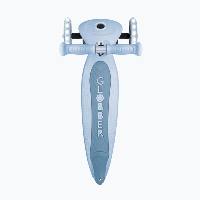 Детска триколесна тротинетка Globber Junior Primo Foldable Lights Eco blueberry 4