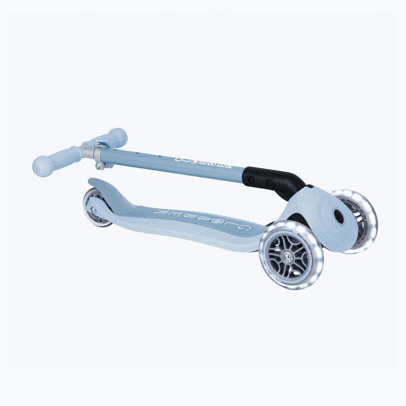Детска триколесна тротинетка Globber Junior Primo Foldable Lights Eco blueberry 5