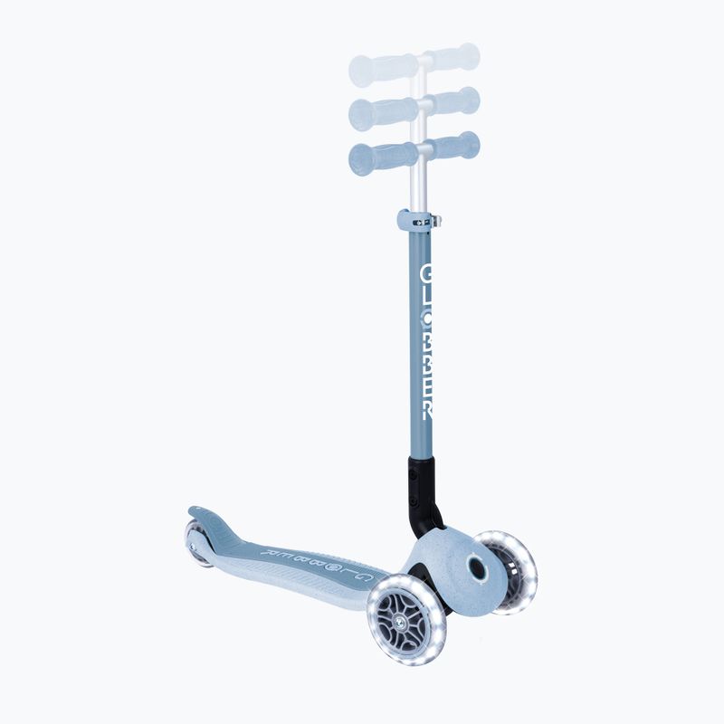 Детска триколесна тротинетка Globber Junior Primo Foldable Lights Eco blueberry 9