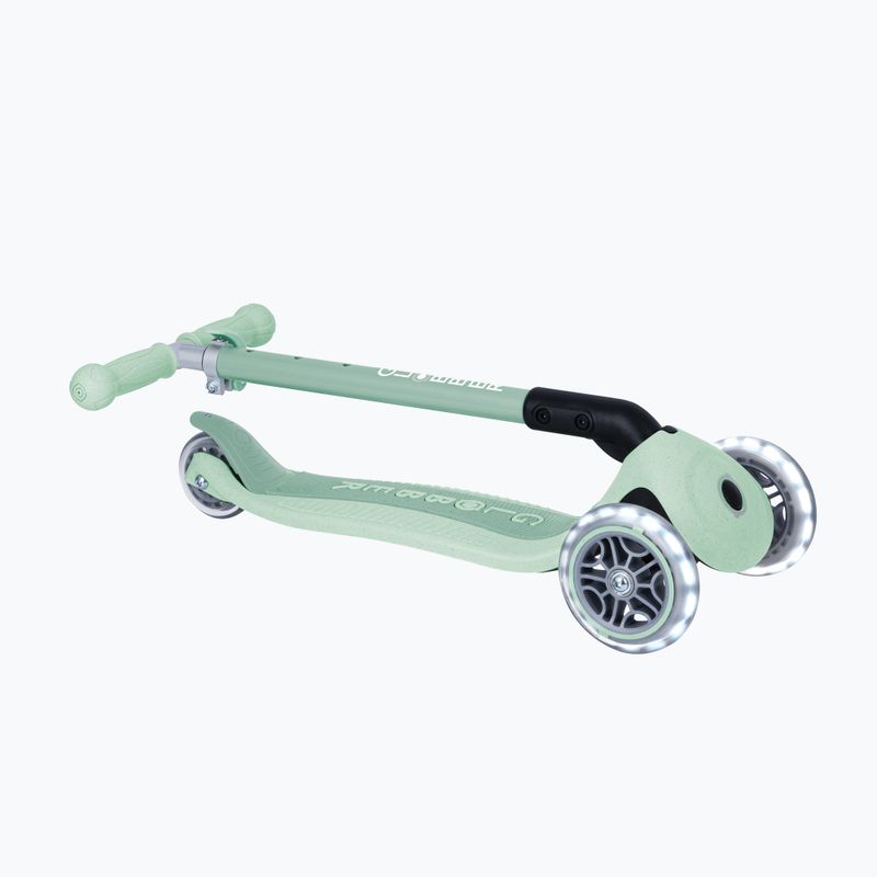 Детска триколесна тротинетка Globber Junior Primo Foldable Lights Eco pistachio 6