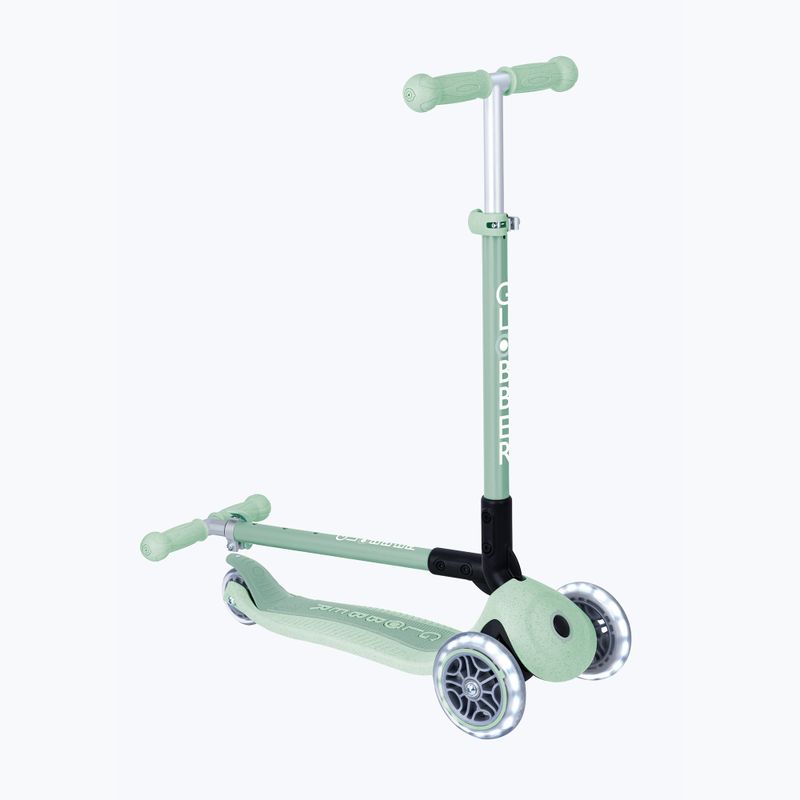 Детска триколесна тротинетка Globber Junior Primo Foldable Lights Eco pistachio 9