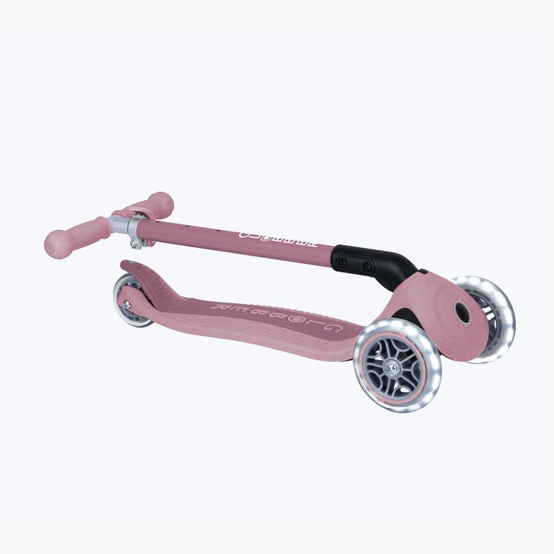 Детска триколесна тротинетка Globber Junior Primo Foldable Lights Eco berry 4