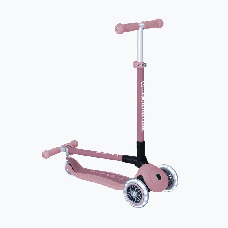 Детска триколесна тротинетка Globber Junior Primo Foldable Lights Eco berry 7