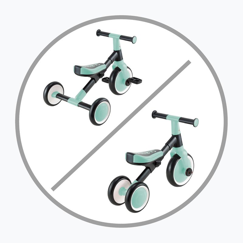 Триколесен велосипед без педали Globber Learning Trike 2w1 mint 13