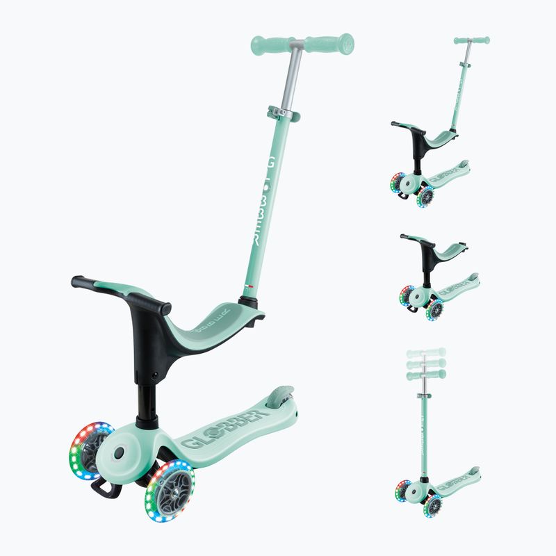Детска триколка Globber Go.Up Sporty Lights в пастелно розово