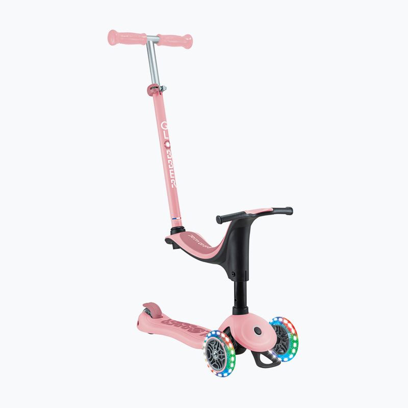Детска триколка Globber Go.Up Sporty Lights в пастелно розово 2