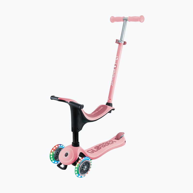 Детска триколка Globber Go.Up Sporty Lights в пастелно розово 5