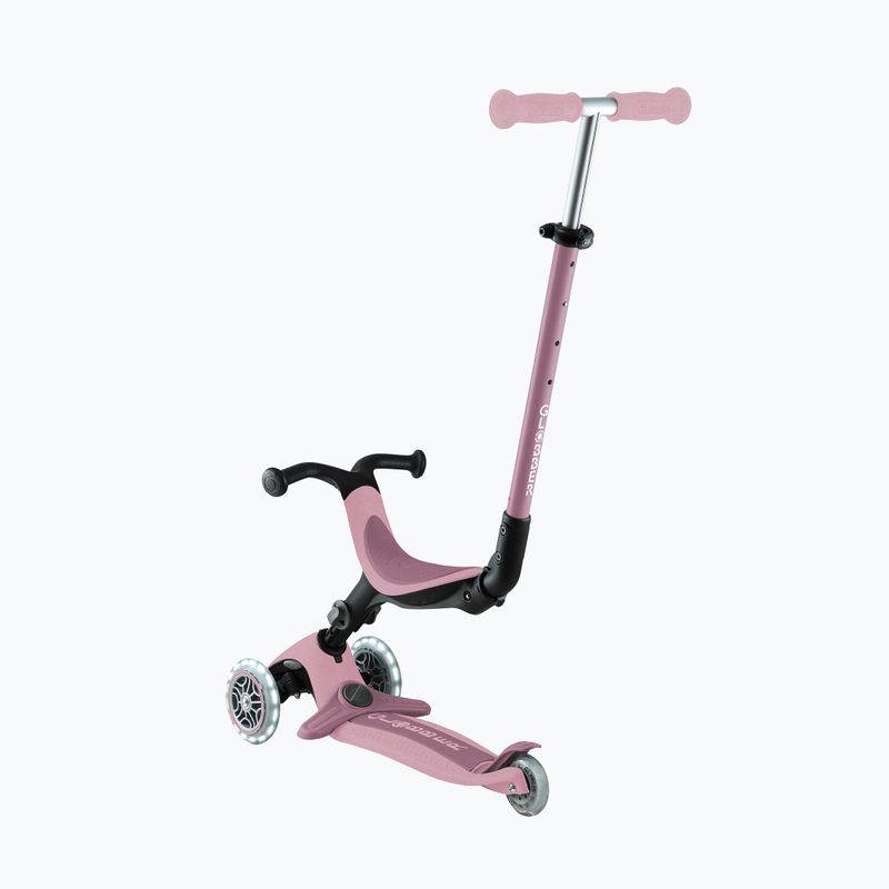 Детска триколесна тротинетка Globber Go.Up Active Ecologic Lights berry 11