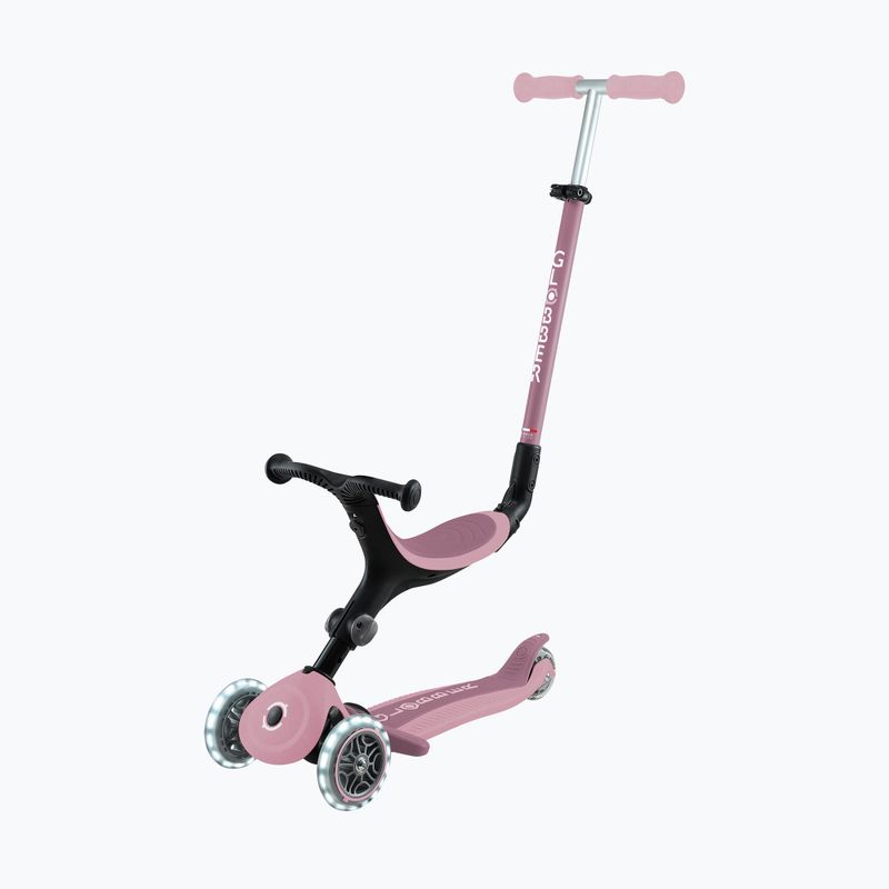 Детска триколесна тротинетка Globber Go.Up Active Ecologic Lights berry 12