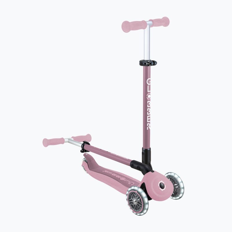 Детска триколесна тротинетка Globber Go.Up Active Ecologic Lights berry 14