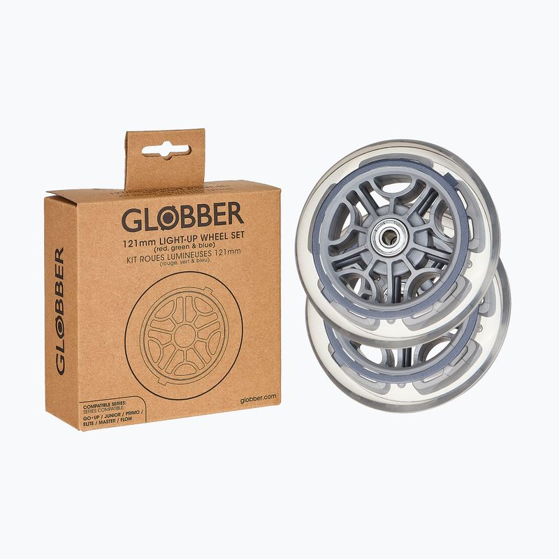 Колела за тротинетка Globber LED 121mm ABEC-9 2 pcs. LED multicolour 3