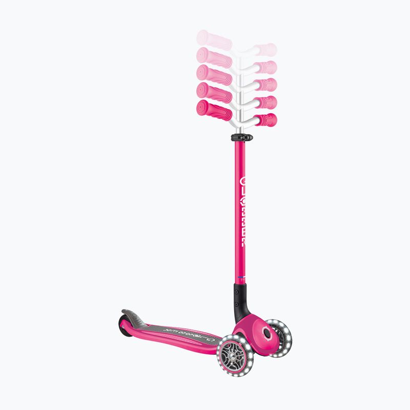 Детска триколесна тротинетка Globber Master Lights fuchsia 12